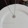 18K Gold Titanium Rhombus Clavicle Chain Necklace - Women’s Trendy Geometric Choker Pendant