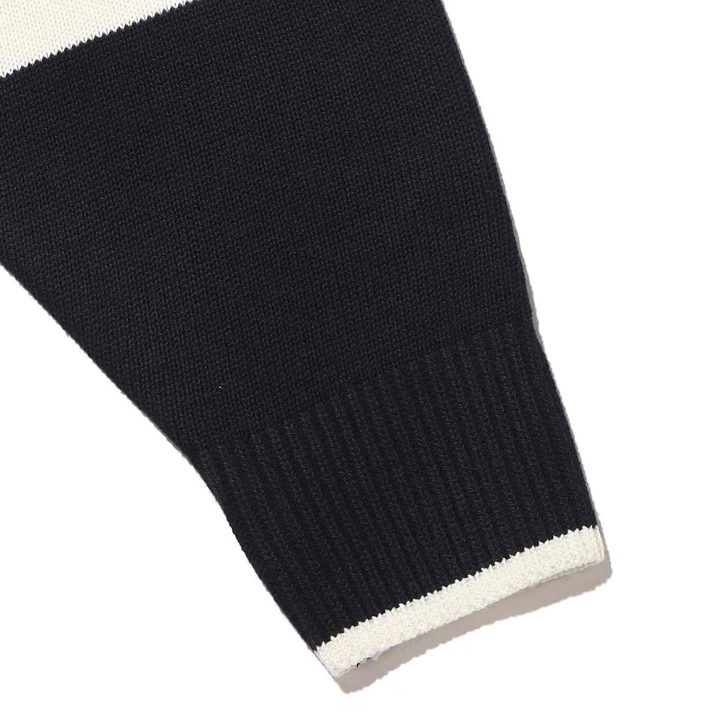 Nike Gestreifter V-Ausschnitt Pullover Herren Tops Schwarz DX0009-010