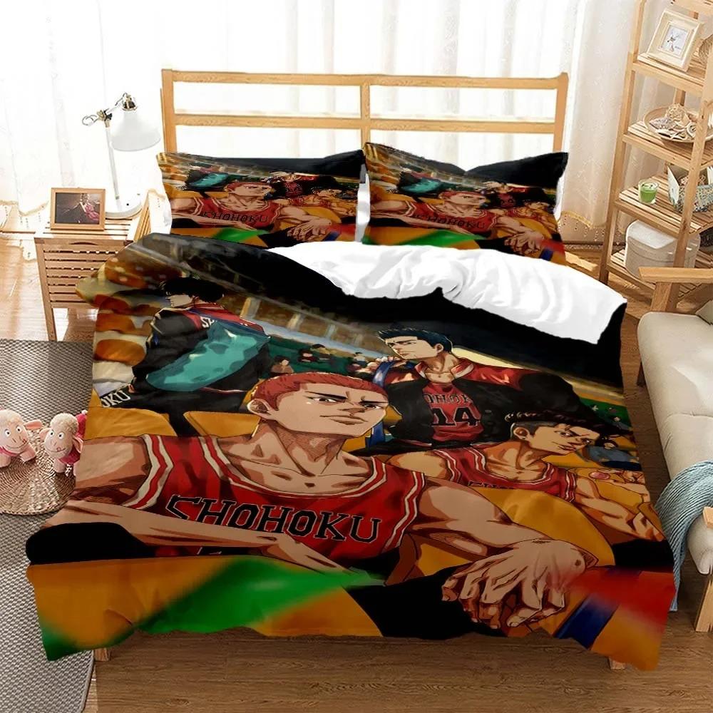 Slam Dunk Expert Digital Printed Polyester Bedding Set for Girls and Boys Bedding Set for Teenagers Bedding Set Gift