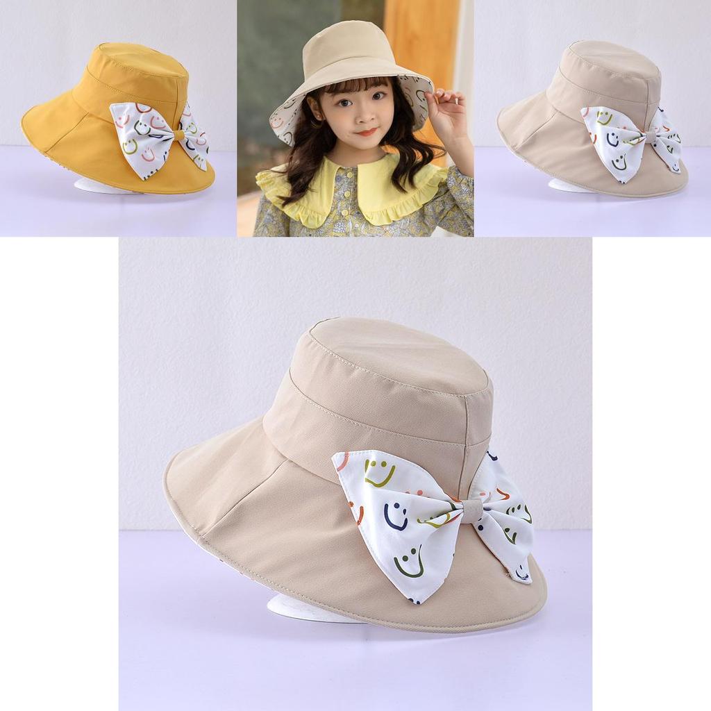 Childrens Sun Protection Bucket Hat With Wide Brim For Summer Outdoor Play And Casual Outings