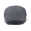 Beret Men's Casual Solid Color Cap Forward Cap Adjustable Hat