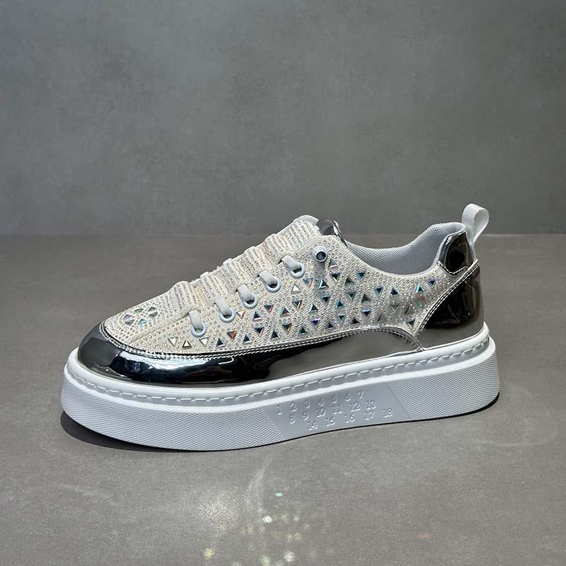 Hot Diamond Board Shoes New Comfortable Breathable Cloth Surface Soft Sole Casual Dl