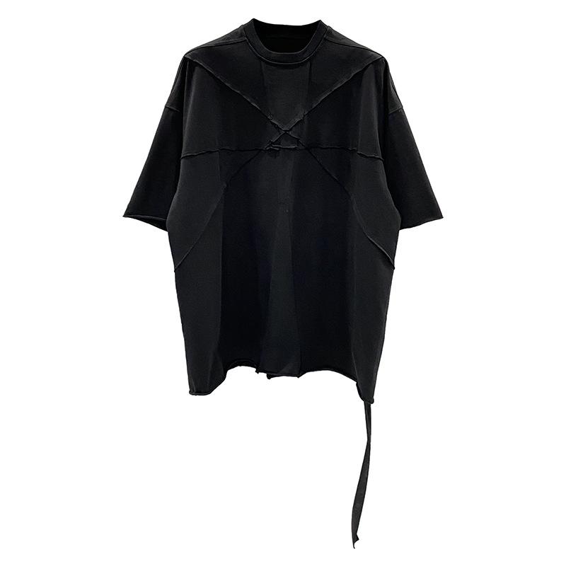 SUBHUMAN Men's 2023 Patchwork Loose Plus Size Knit Top