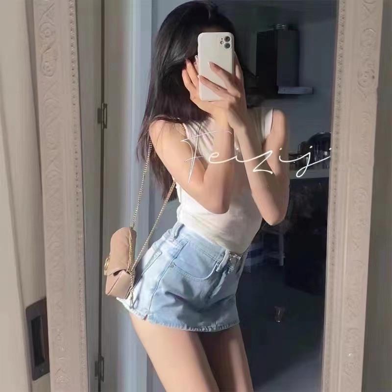 Women's Slim Fit Sanded Sleeveless Vest - Autumn/Winter, Half-High Collar, Inner/Outer Wear