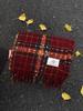 Maple Leaf Red Plaid Scarf Women's Winter Korean Atmosphere Shawl Dual-purpose Scarf Neck Protection Warm Versatile Model