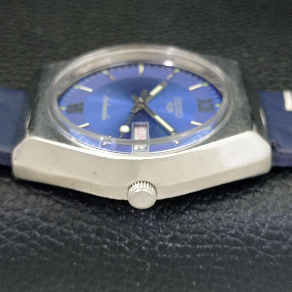 VINTAGE SEIKO 5 AUTOMATIC 6309A JAPAN MENS BLUE COLOR DIAL WATCH a500807-5 R154-a500807