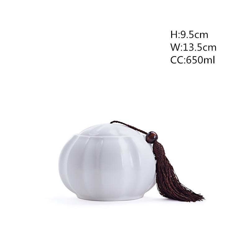 

Китайские керамические банки для чая с герметичными крышками, влагостойкие средние и большие резервуары для хранения чая, украшения для дома, NLSLASI 9.5x13.5cm