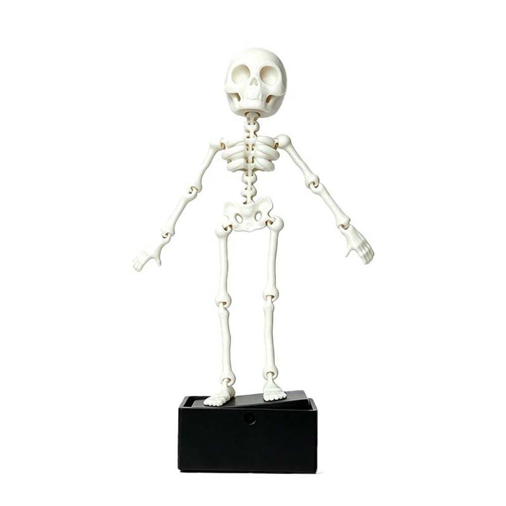 Movable Joints Aquarium Ornament Bubble Driven Glow Dark Fish Tank Decoration 3D Printed Articulated Bone Luminous Skeleton