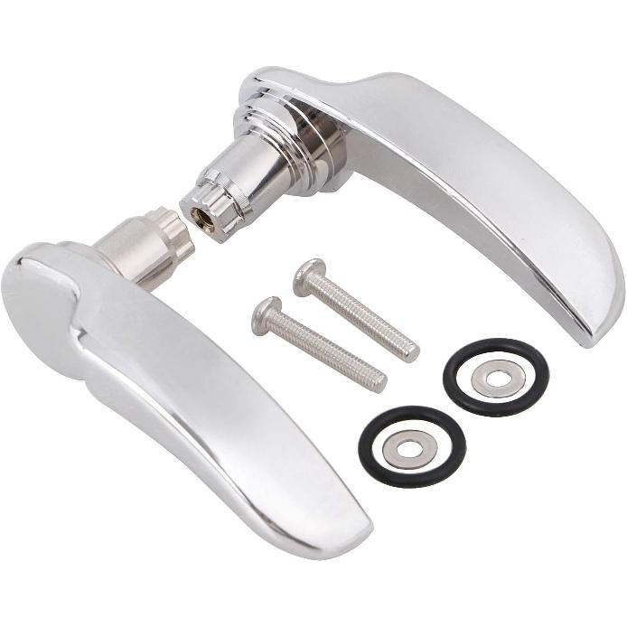 Chrome Saddlebag Latch Lid Lifter Handle Lever for Harley Touring Electra Glide Road King Street Glide Road Glide 2014-2023