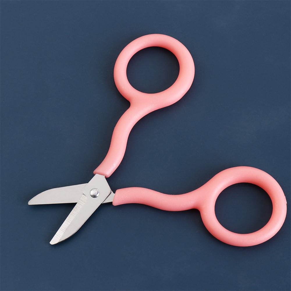 Stainless Steel Safe Mini Scissor Portable Paper Cutter INS Mini Pocket Scissors  Student