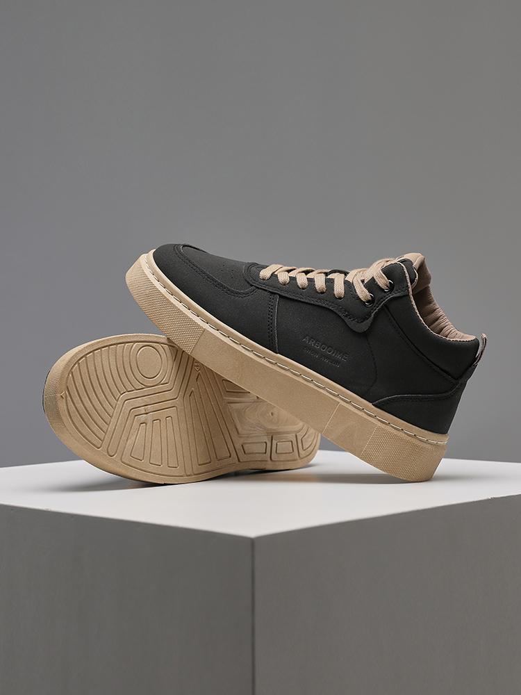 

Мужские модные кеды для скейтбординга, модные черные повседневные спортивные туфли для улицы, на шнуровке, на плоской подошве, для спортивных тренировок, ботинки для ходьбы 44 чёрный