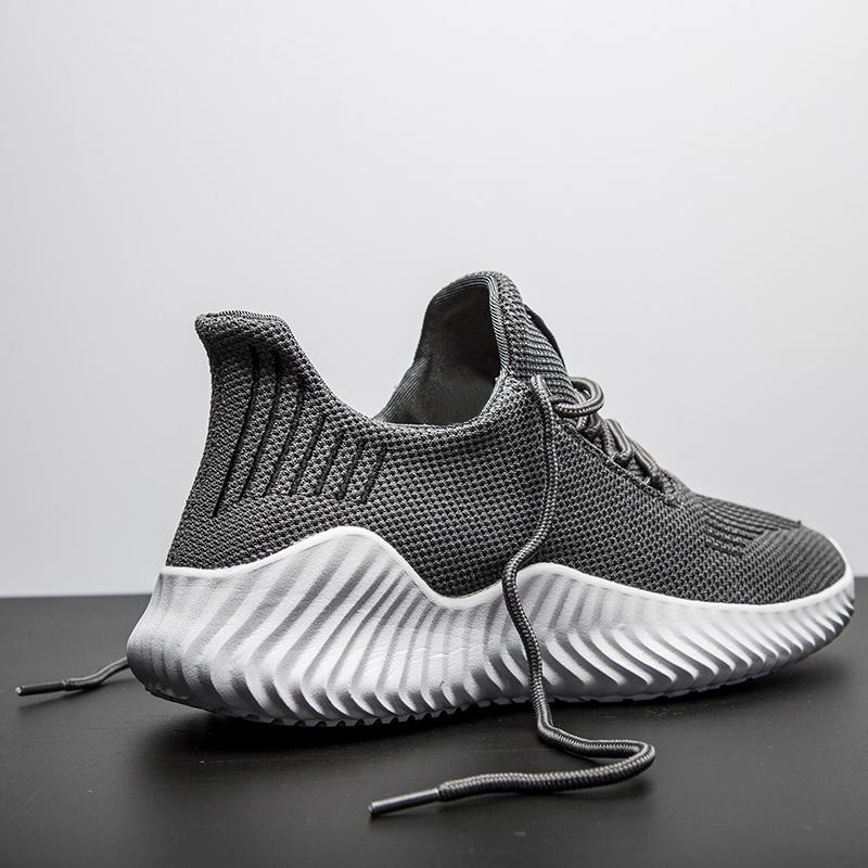 2025 New Men's Shoes Breathable Sneakers Gray Lightweight Big Size 48 Casual Shoes High Quality Mesh Walking Sneaker Male Tennis