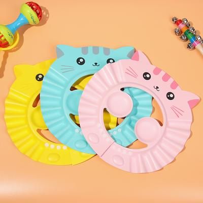 Adjustable Waterproof Ear Protection Shampoo Shield Baby Shower Cap Bath Head Cover Hair Wash Hat