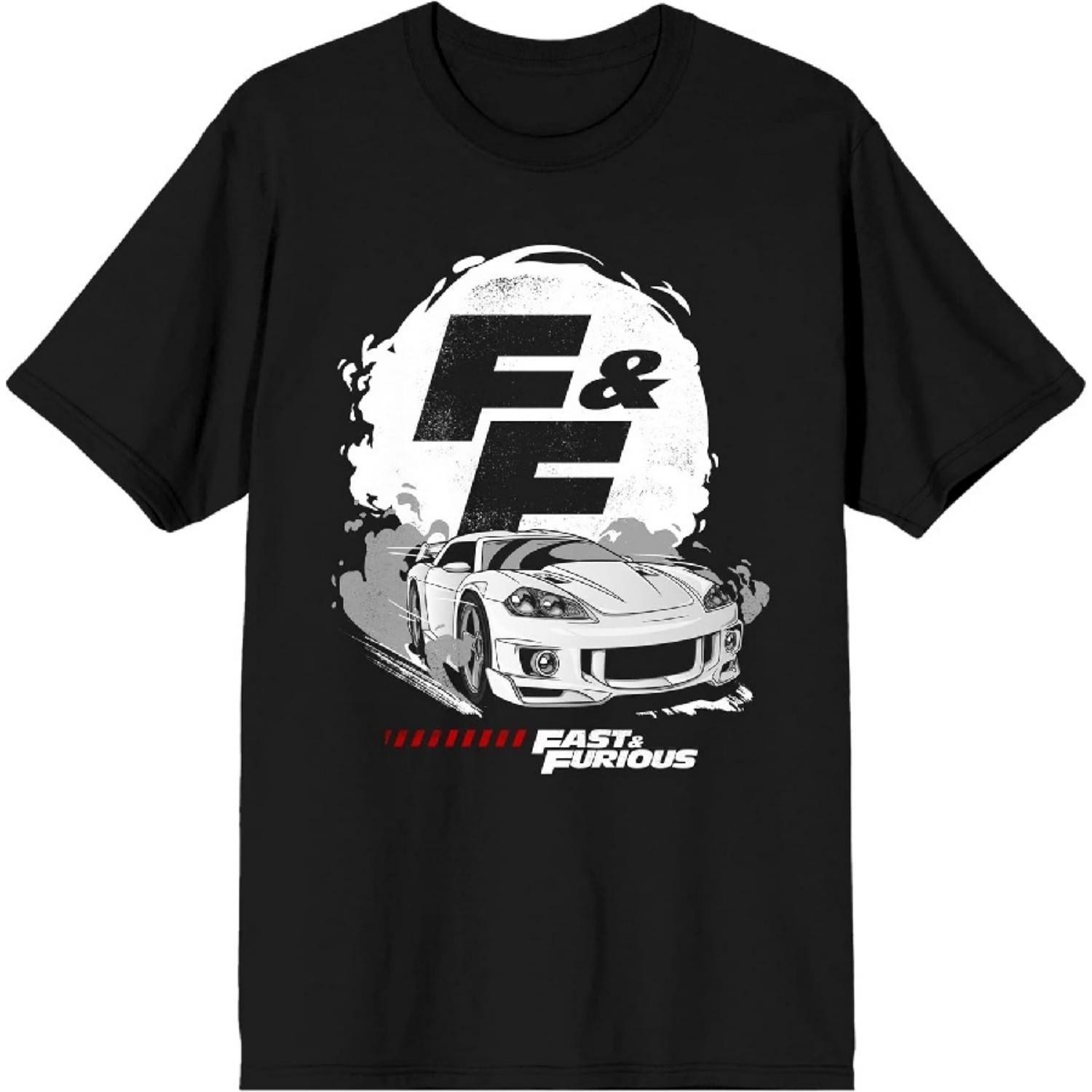 

Bioworld The Fast & The Furious Race Car Logo Men s Black T-Shirt XXXXXL чорний