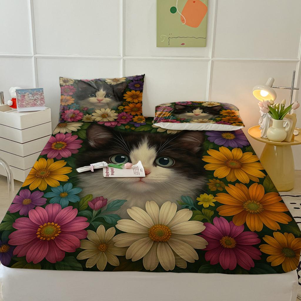 Animal Mattress Protective Cover Protective Cover Three-Piece Set, Digital Printing