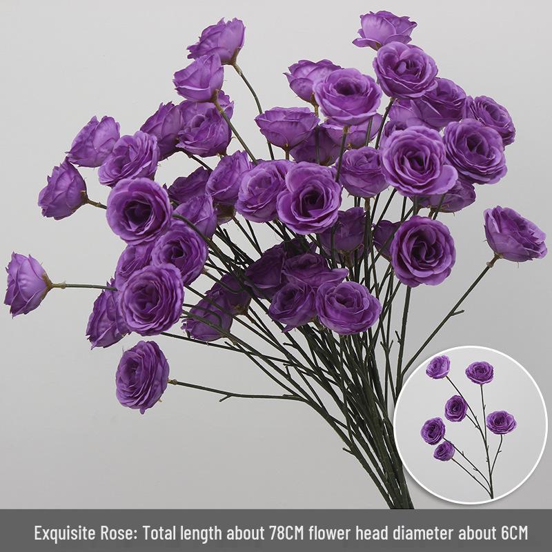 10-Piece Purple Series Artificial Floral Set: Ground Row, Aisle, and Burgundy Wedding Decoration Flowers