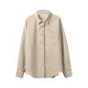 Women's  And Winter Shirts Women's Solid Color Lapel Loose Casual Jacket