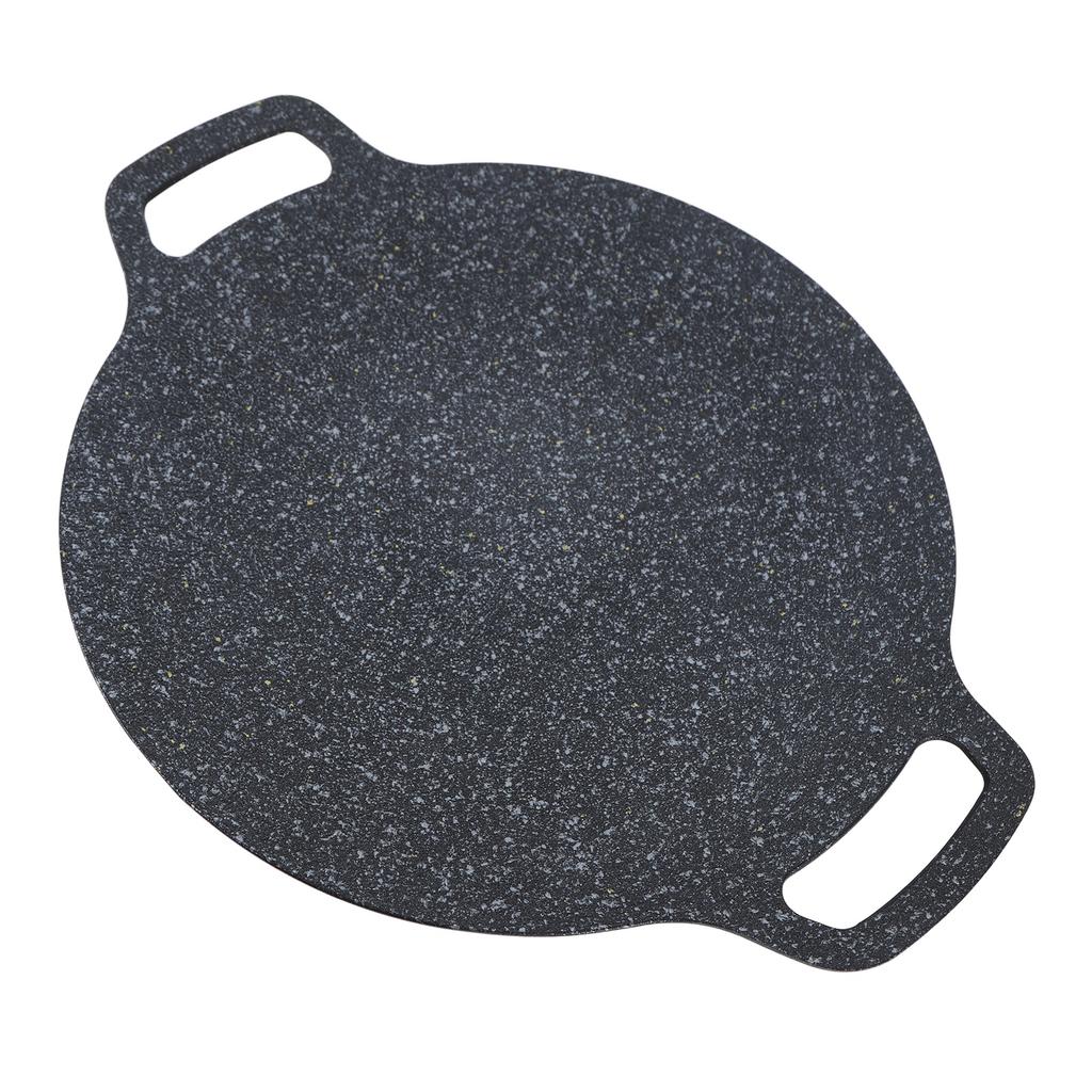 Okrągła patelnia grillowa w stylu koreańskim Aluminiowa nieprzywierająca powłoka z kamienia medycznego Patelnia grillowa do domu Mięsa