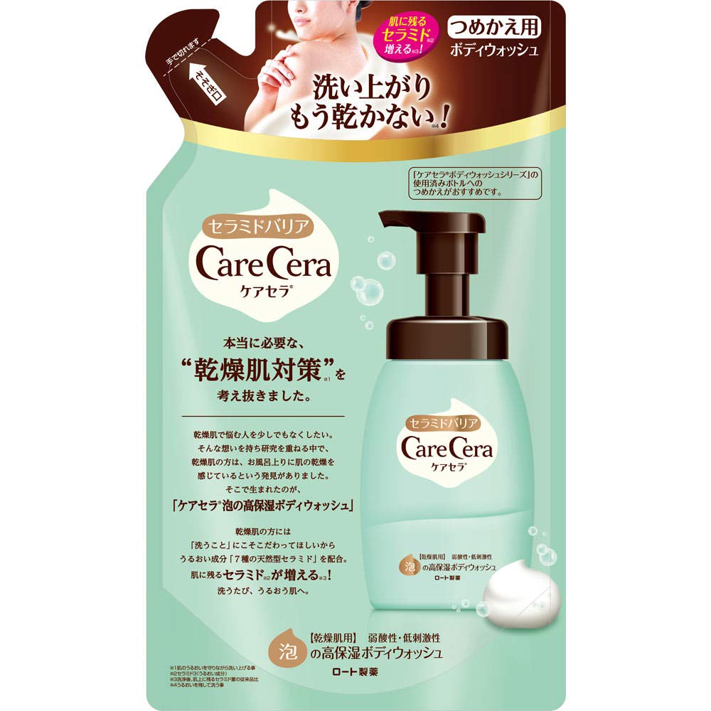 CareCera Foaming Moisturizing Body Wash Refill 350mL
