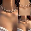 Bohemian Beach Starfish Beaded Necklace: Seaside Vacation Clavicle Chain