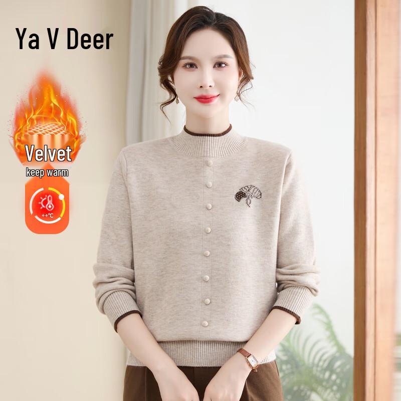 

Женский зимний утолщенный флисовый свитер Yalu XL