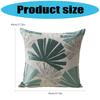 Leaf Pattern Jacquard Linen Pillow Cover Soft Textured Fabric Wrinkle Resistant Cushion Case For Living Room Bedroom