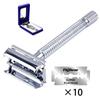 Double Edge Shaving Razor Set Classic Traditional Safety Razor For Men Beard Safety Razor for Barber Styling Accessories Tools