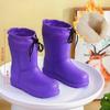 Fashion 2025 Luxury Designer Women Winter EVA Waterproof Booties Girl Classic Snow Boot Plush Ankle Short Boots Female Rainboots size 44