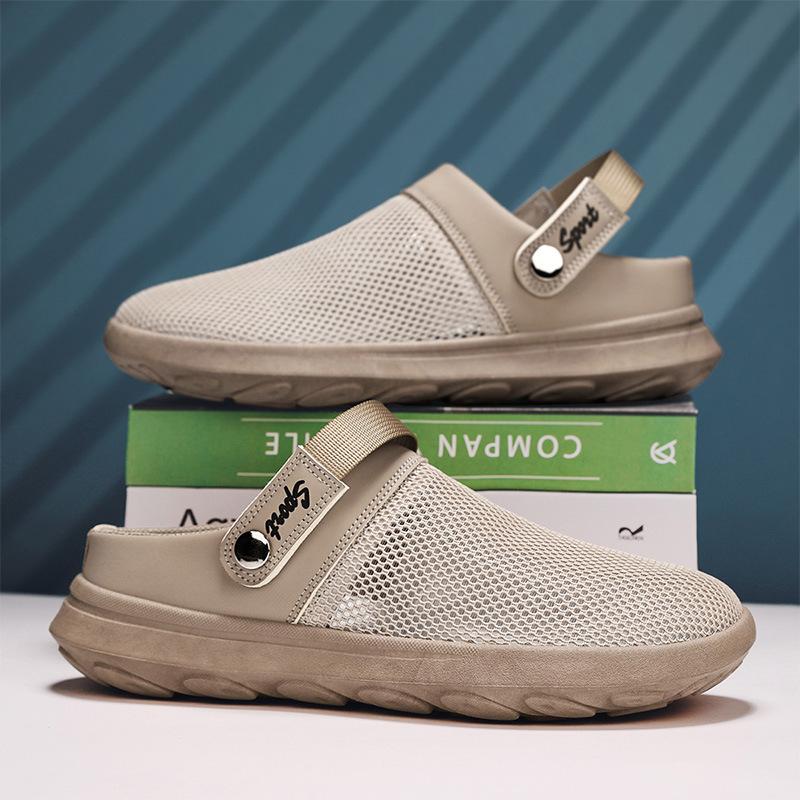 Summer New Shoes for Men Fashion Sandals Breathable Air Mesh Sport Style Casual Shoes Out Slip-on Loafers