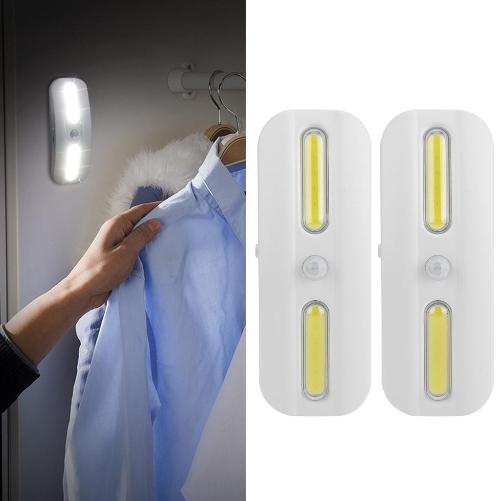 2PCS USB Charging COB LED Motion Sensor Light Closet Lamp Cabinet Light for Home Corridor