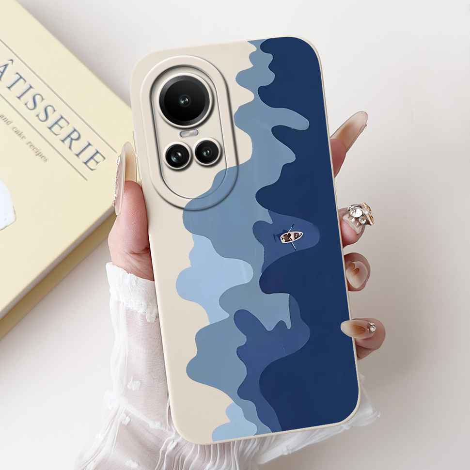 For Oppo Reno10 5G CPH2531 Case Luxurious Rose Cute Rabbit Soft Silicone Cover For Reno10 Pro 5G CPH2525 6.7" Global Phone Shell