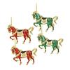 Kamínková ozdoba kůň Elegantní vánoční ozdoba na stromek s klíčenkou 2D akrylová závěsná dekorace Jezdecký dárek pro milovníky koní