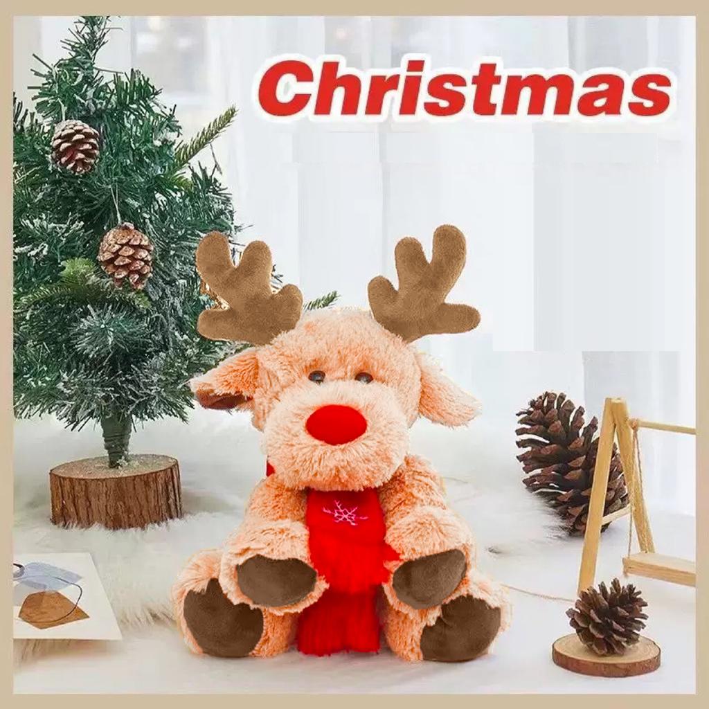 Weihnachten Kleines Reh Plüschtier, Niedliche Cartoon Elch Puppe Figur