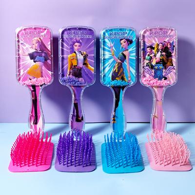 Hot Anime KPOP Demon Hunters Theme Air Cushion Comb, Fashion Portable Hairbrush for Girls Students Fans Club Gift