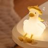 Factory Price Hot Sale 2024 New Kids Gift Sleeping Lamp Rechargeable Kids Night Lamp Cute Baby Night Light Duck Silicone Lamp