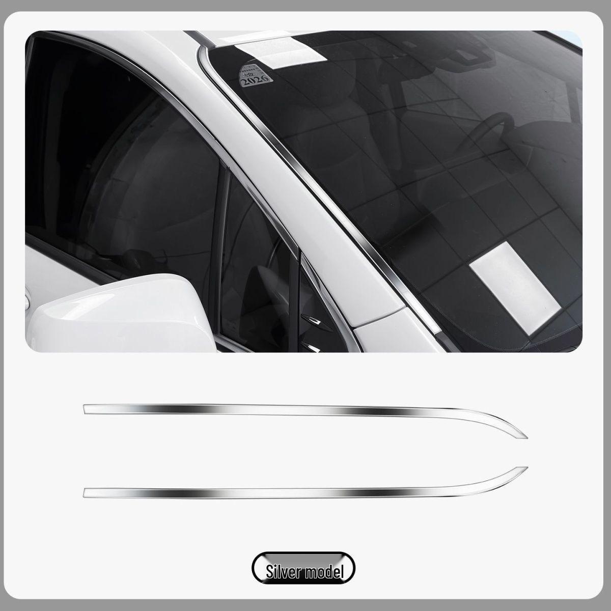 

Bright Decorative Strips for Toyota Sienna Windshield and Body Trim Granvia Windshield Trim 2 Pieces