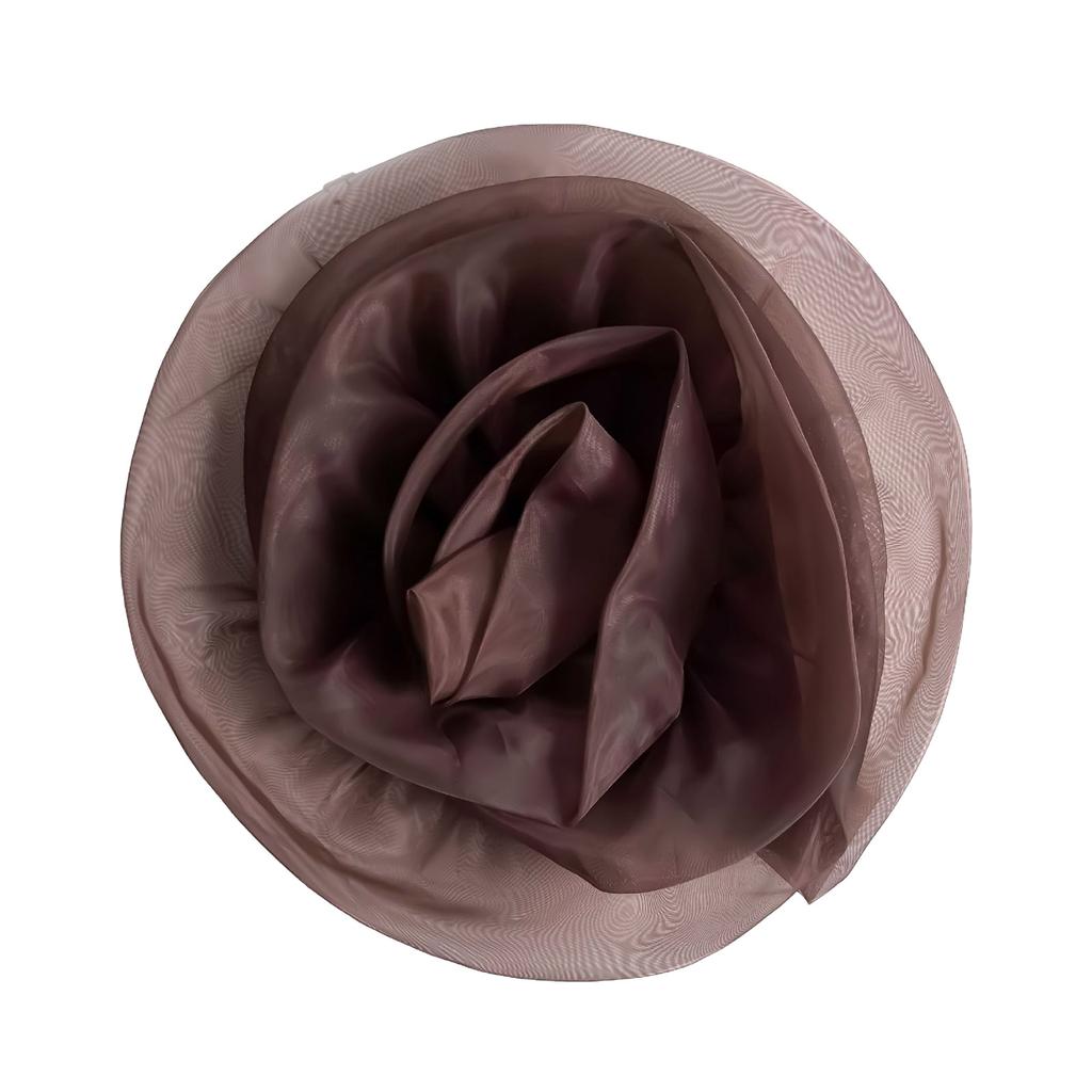 Oversized 3D Flower Brooch Handmade Flower Accessory for Clothing and Home Decors with Realistic Polyester Texture