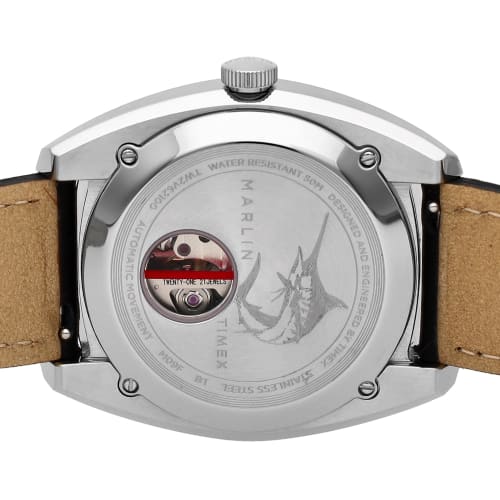 TIMEX Men's Marlin Jet Watch, Black Dial, Automatic, 5 ATM Water Resistance, TW2V62100