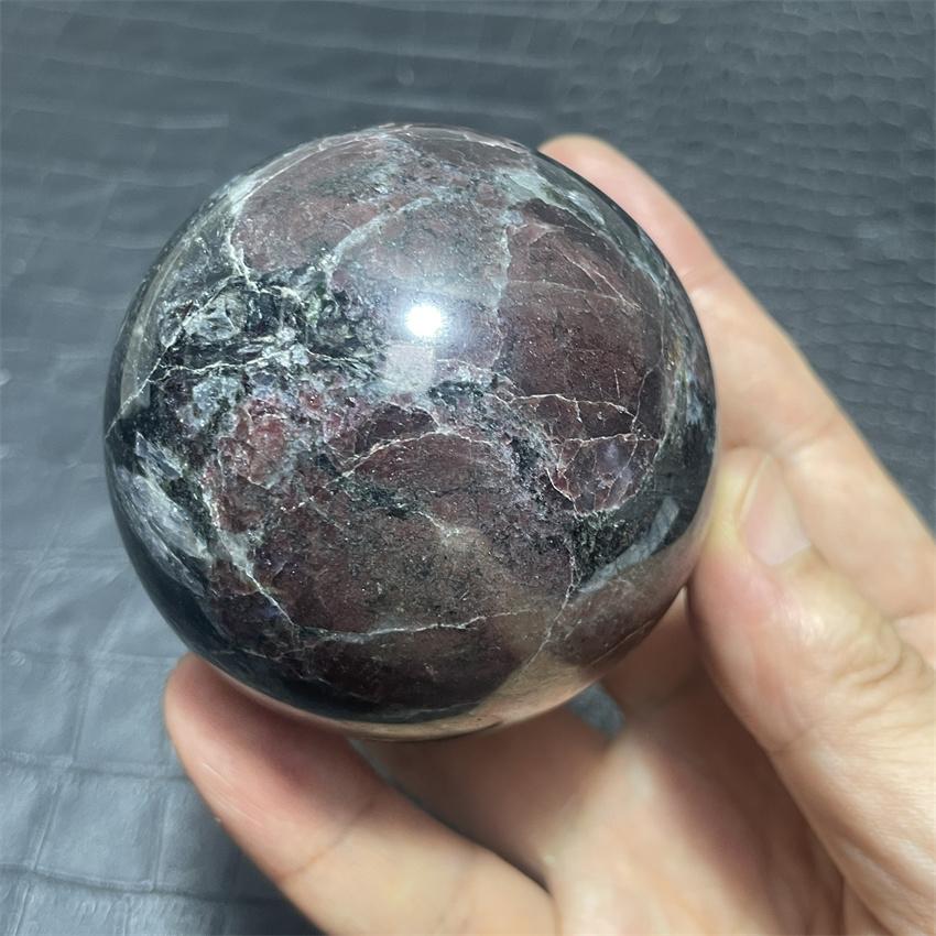 6,6 cm Natürliche Hochwertige Polierte Granat Magische Kugeln Edelsteine Kugel Reiki Kristall Sammlung Geschenke