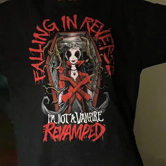 Falling In Reverse - I m Not A Vampire T-shirt Black All Size S to 5XL S