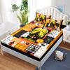 Happy Halloween Fitted Sheet Bed Mattress Protector Kid Pumpkin Bed Cover Twin Full Queen King Size Elastic Bed Sheet Pillowcase
