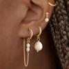 Dainty Design Gold Hoop Earrings Hypoallergenic Cartilage Earring Stack Earrings  Fashion Accessory