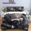 Amane Misa Death Note Pattern Bedding,Quilt Set Quilt Cover Pillowcase Home Birthday Gift (1 * duvet cover + 2 * pillowcase, without core)