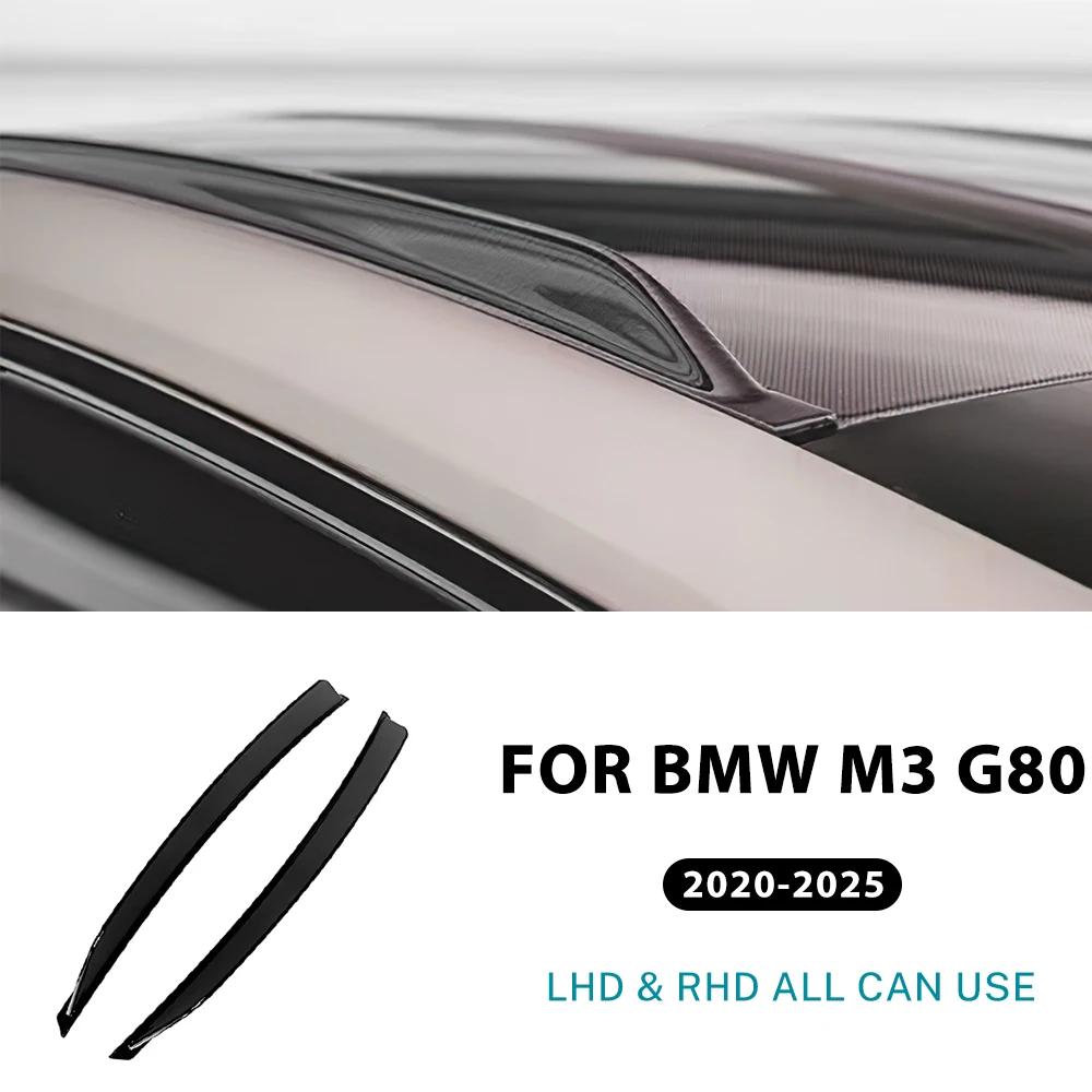 Carbon Fiber Roof Side Wing Spoiler for BMW M3 G80 M4 G82 2021-2022-2023-2024-2025 ABS Glossy Black Car Styling Auto Accessories