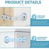 Cabinet Locks for Babies and Child Safety Childproof Latches for Drawer Cupboards Closet Pantry Door Baby Proofing Fridge Lock