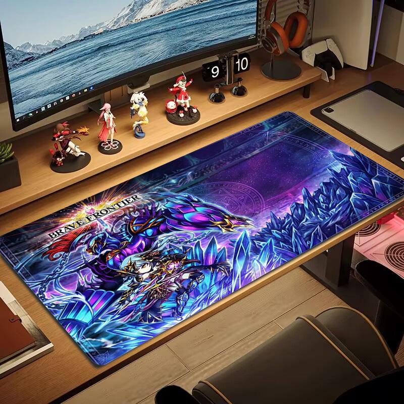 Brave Frontier Color Mouse Pad Large Gaming Table Cushion Non-slip Laptop Tablet Big Mousepad XXL Mat Mini PC Playmat With Lock edge