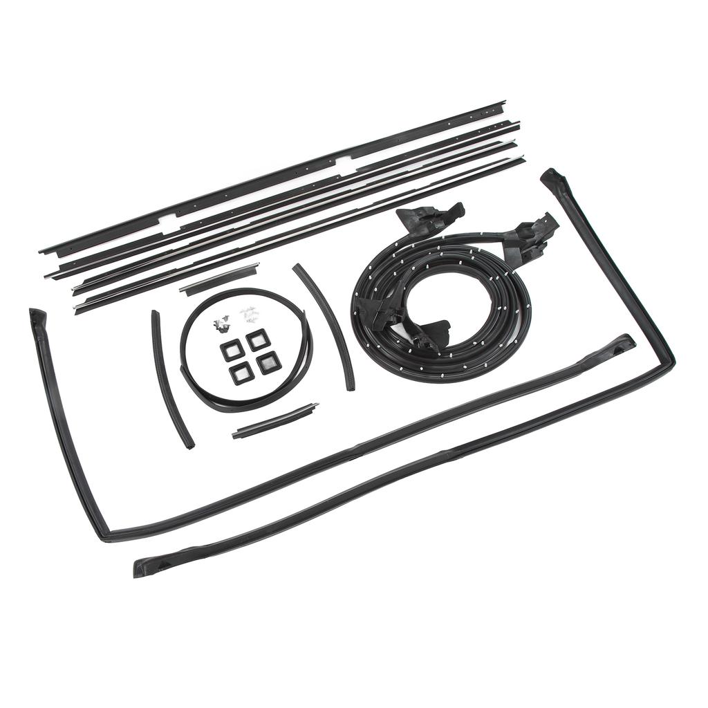 17 Pcs Door Tailgate Weatherstripping Seal Kit 2135478 Rubber Glass Roof Rail Seals Replacement for