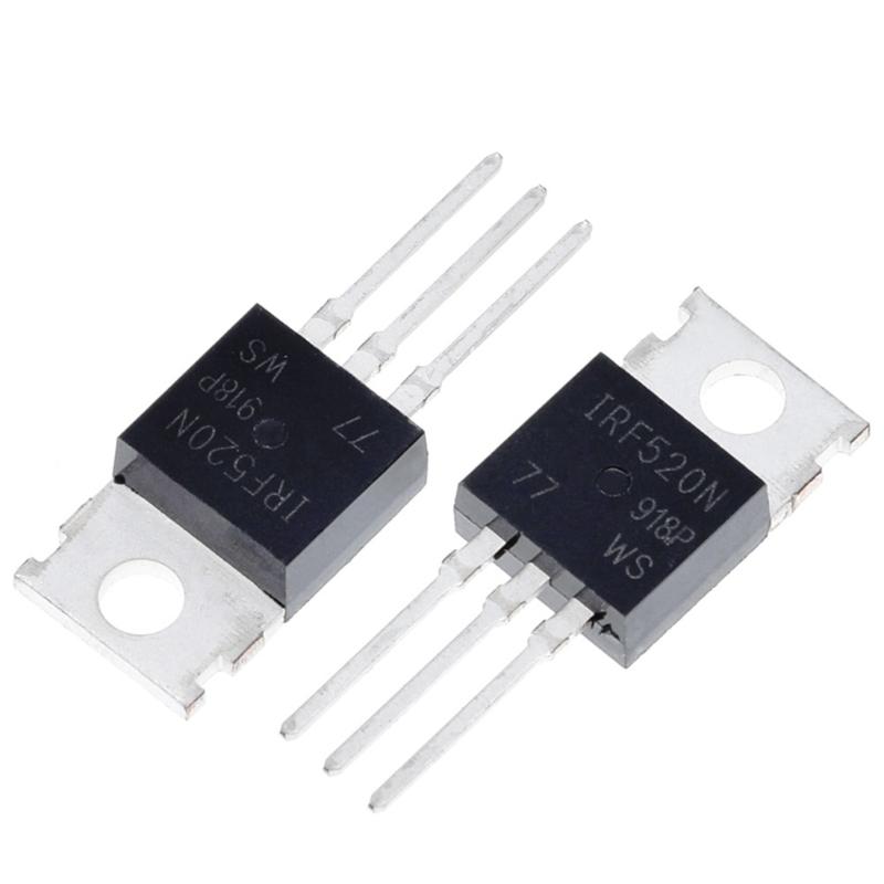 10Pcs High Pressure Resistant IRF540N MOSFET Transistors TO-220 Transistors Kit 100V N-Channel Power MOSFET Transistor