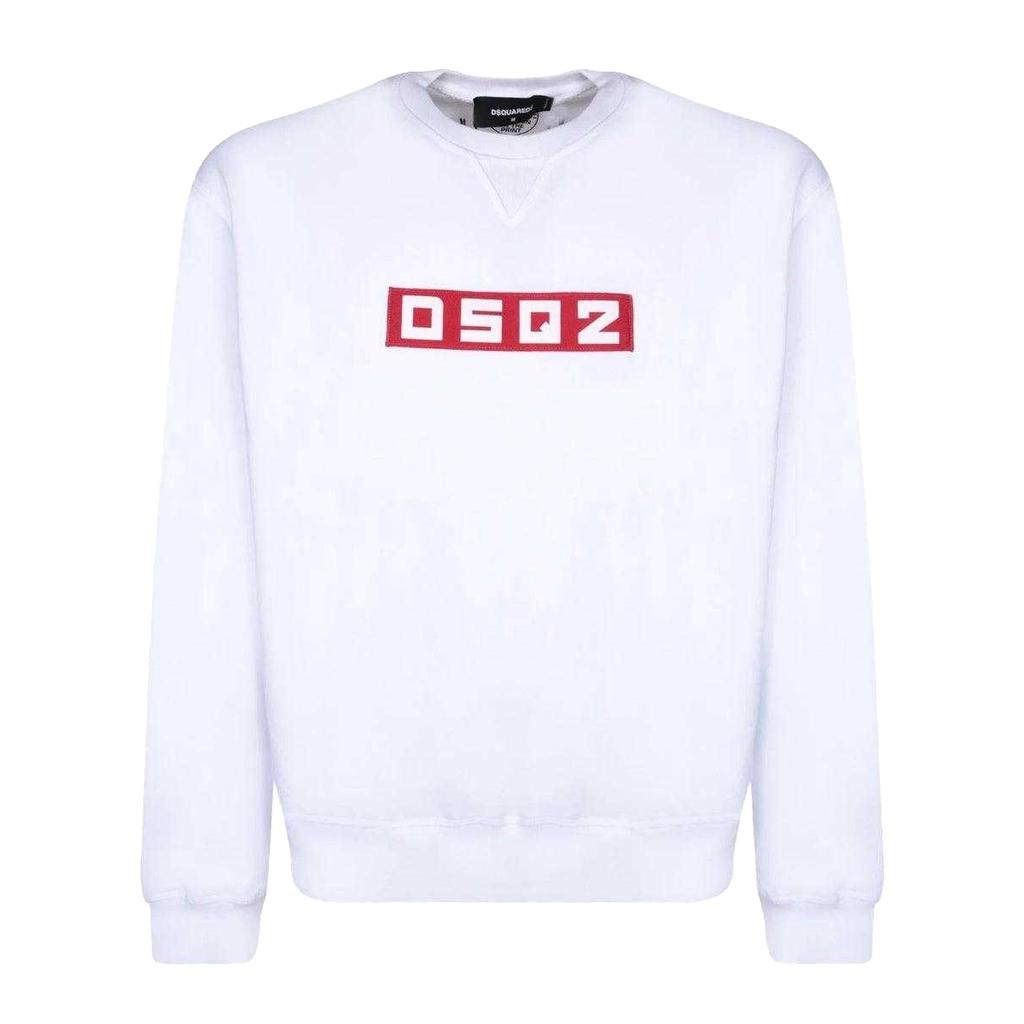 Dsquared2 Felpa con Logo a Blocchi Unisex per Adulti