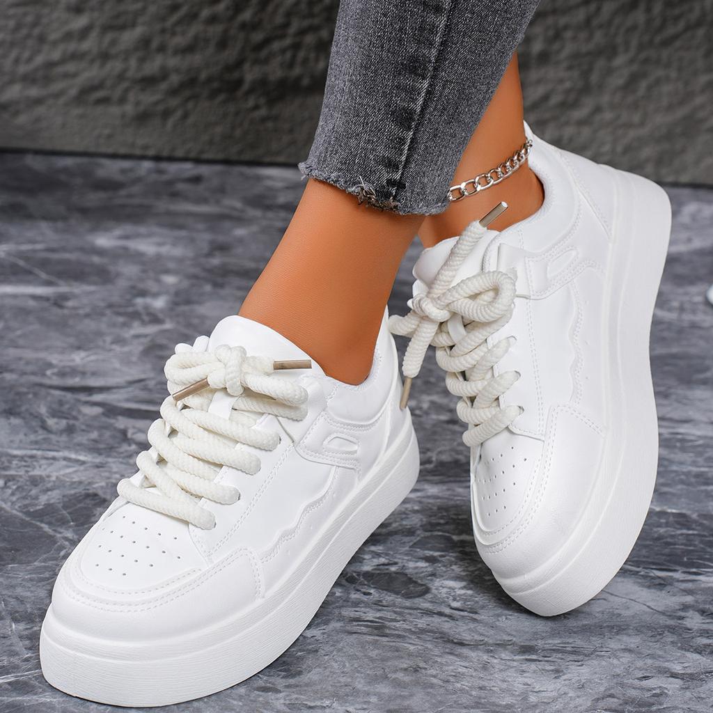 Fashion Women's Sneakers Spring Autumn Fashionable Casual Thick Soled Shoes Comfortable Height-increasing Platform Soles for Women